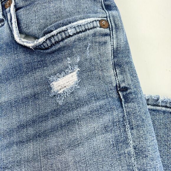 Agolde Distressed Skinny Jeans Size 27 - Picture 4 of 7